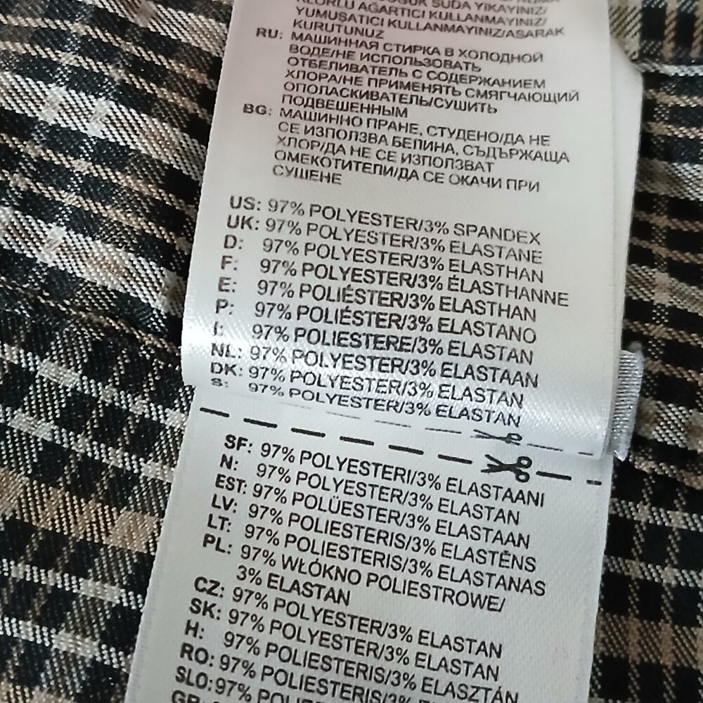 Adidas Golf Shorts Mens 34Tan Black Plaid Lightweight Performance Activewear - Picture 8 of 8